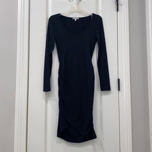 Long sleeved black dress